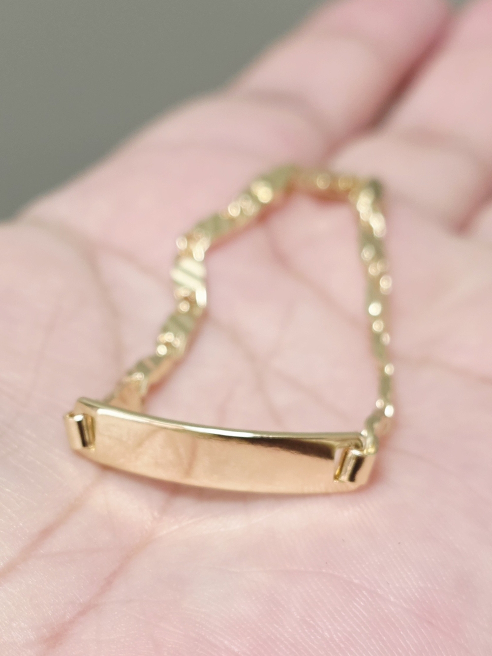 Gold Bar Link Bracelet - Women Jewelry